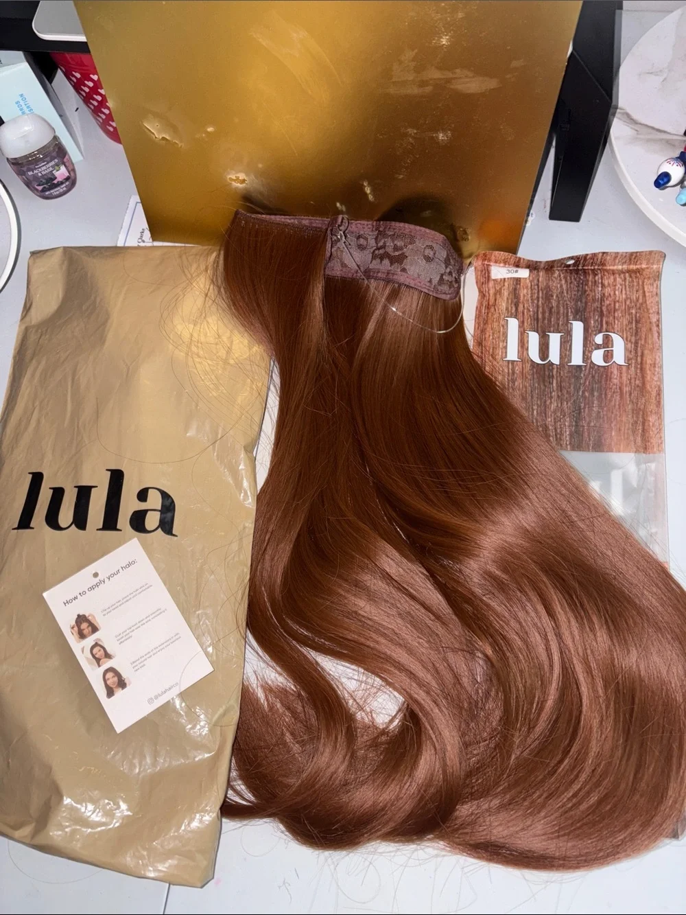Lula Copper Brown Clip-In Hair Extension - Smooth Natural Shine